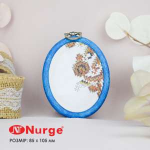 Пяльцы Nurge овальные каучуковые с подвесом 230-6 (85х105 мм.)